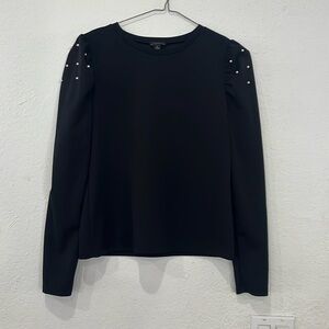 Ann Taylor Pearlized Shoulder Top